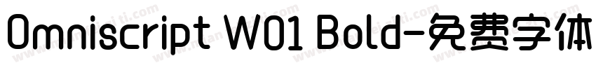Omniscript W01 Bold字体转换